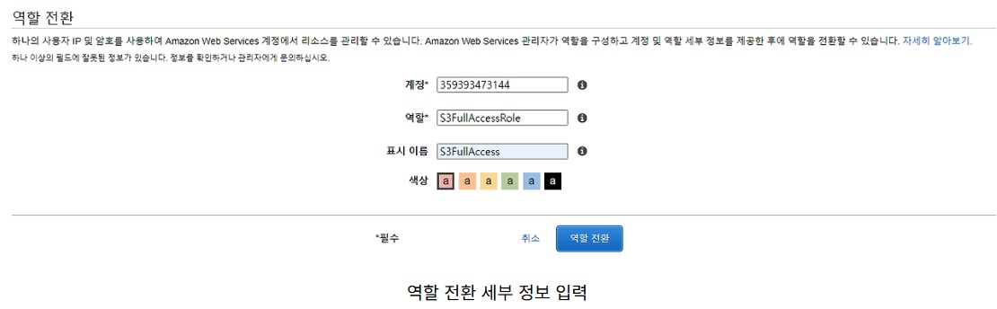 [AWS] IAM 역할을 이용하여 임시 권한 부여하기 image
