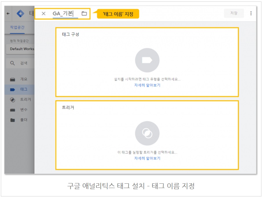 구글 태그관리자를 통해 GA 태그 설치하기 image
