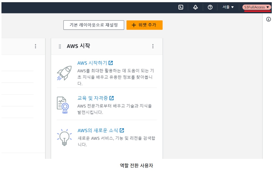 [AWS] IAM 역할을 이용하여 임시 권한 부여하기 image