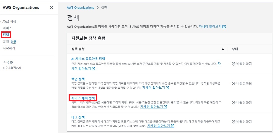 AWS Organizations 만들고 계정 초대하기 image