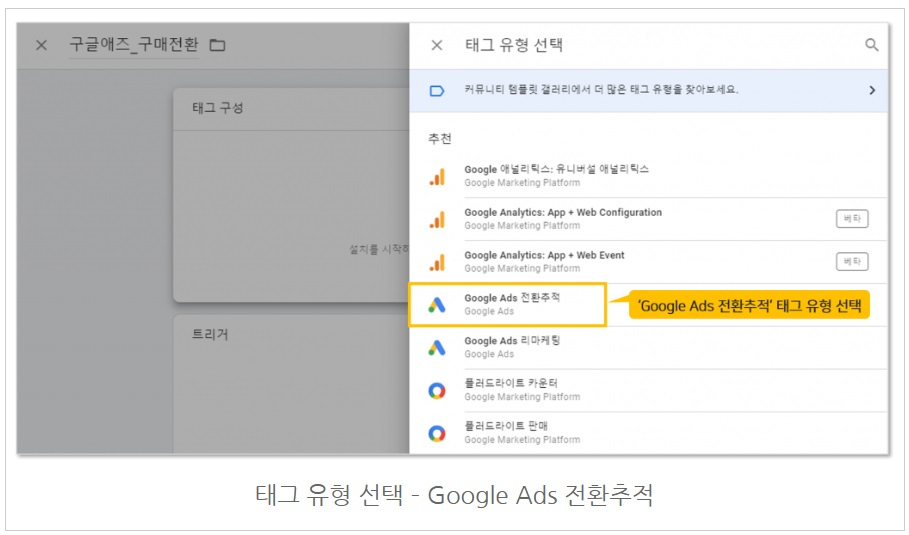 구글 태그관리자를 통해 구글애즈 태그 설치하기 image
