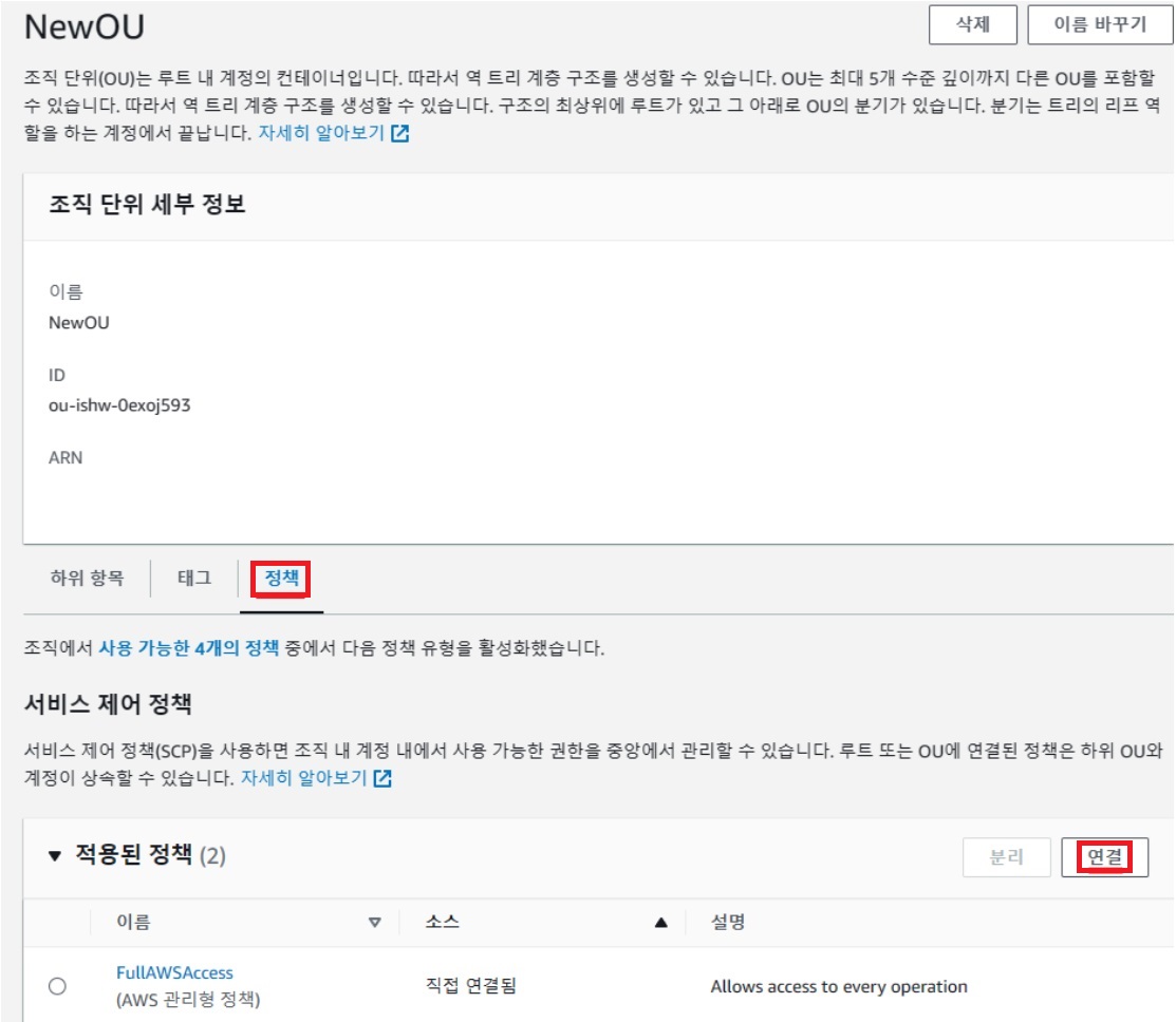 AWS Organizations 만들고 계정 초대하기 image