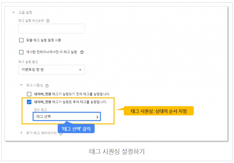 구글 태그관리자를 통해 네이버 공통/전환 스크립트 설치하기 image