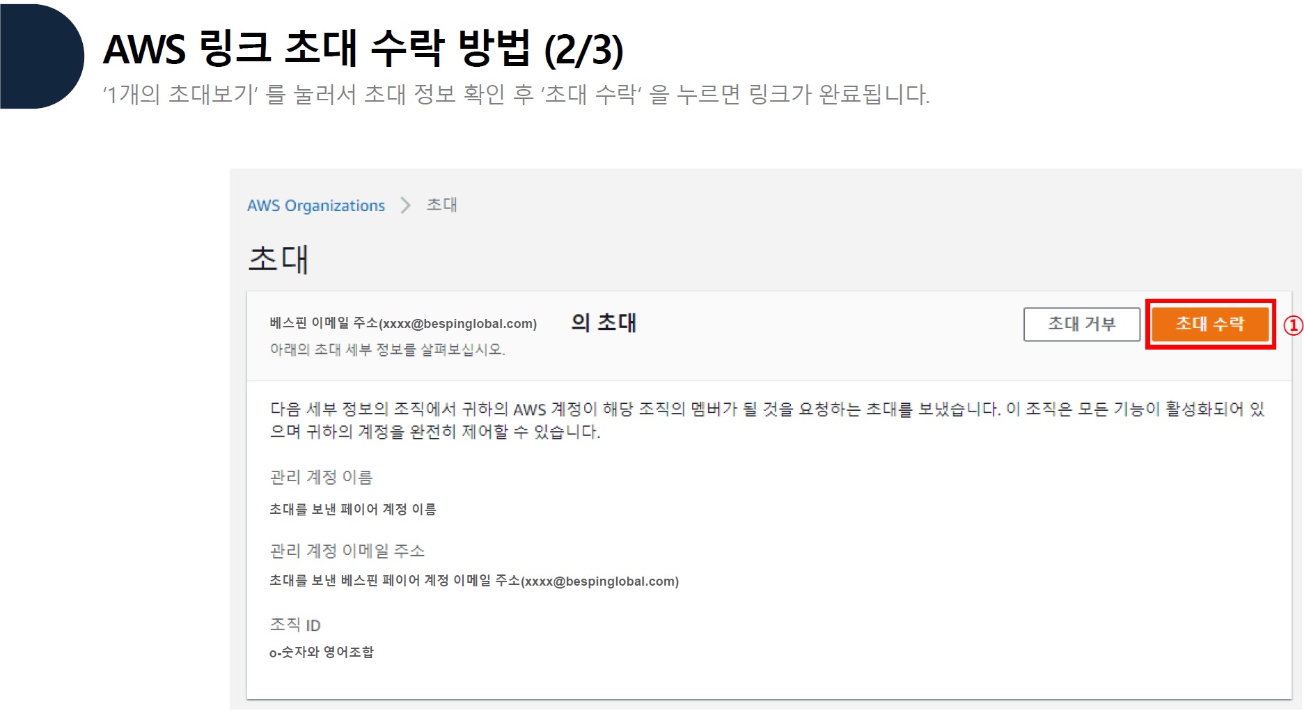 AWS 링크 수락 가이드 image