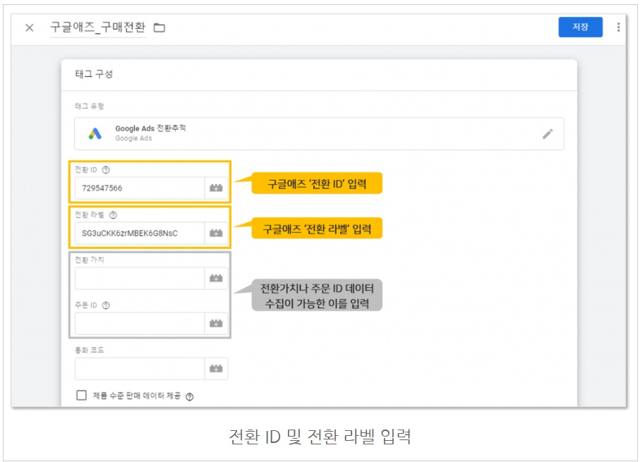 구글 태그관리자를 통해 구글애즈 태그 설치하기 image