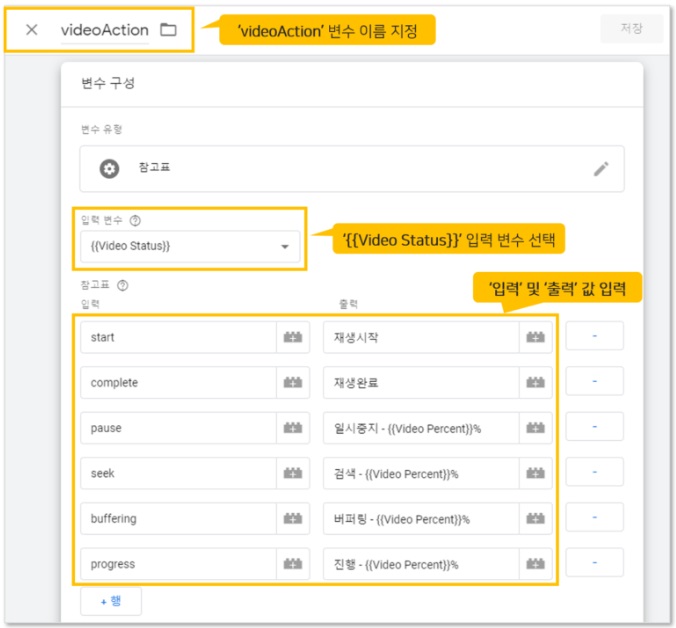구글 태그관리자를 통해 GA 유튜브조회 이벤트 설정하기 image