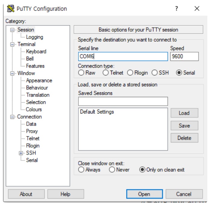 PuTTy 설치 & 사용법 (SSH / Serial 접속) image