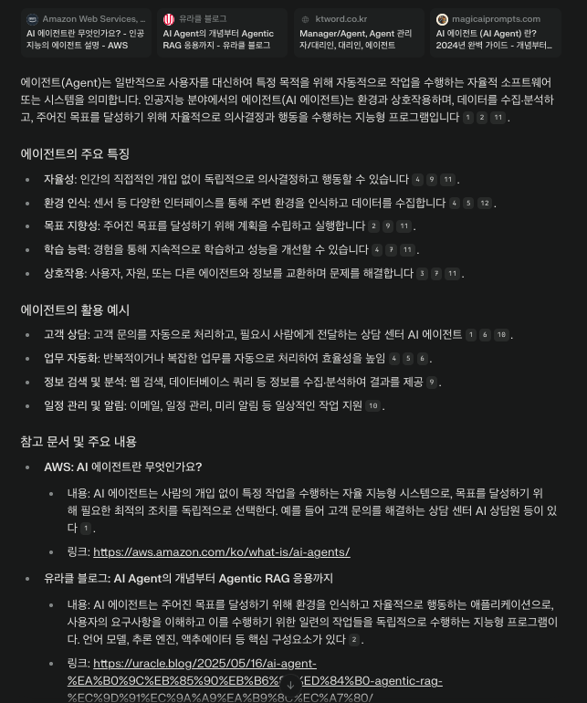 유저 프롬프트 적용하여 블로그 작성(perplexity) image