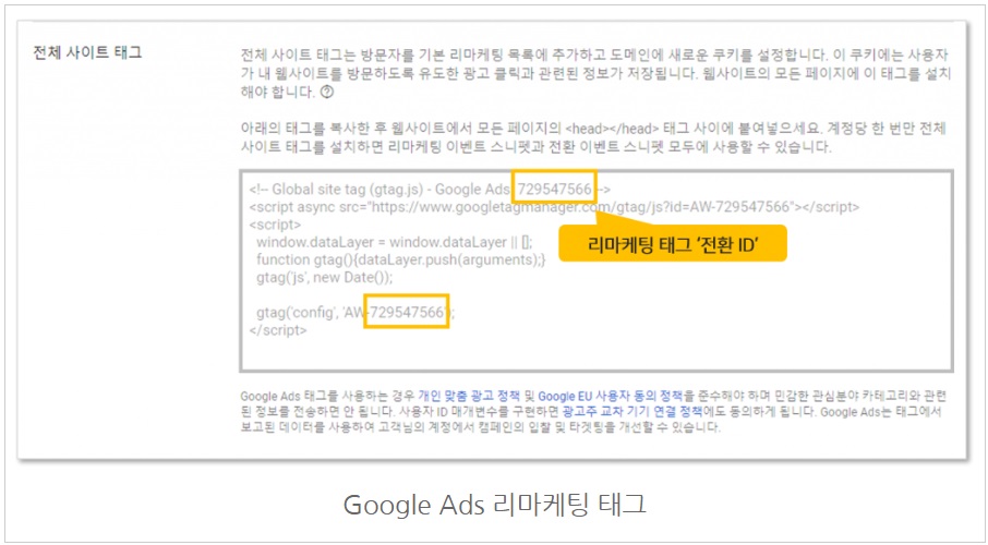 구글 태그관리자를 통해 구글애즈 태그 설치하기 image